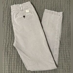 American Eagle Mens Slim Lived-in Khaki Chino Gray Pants